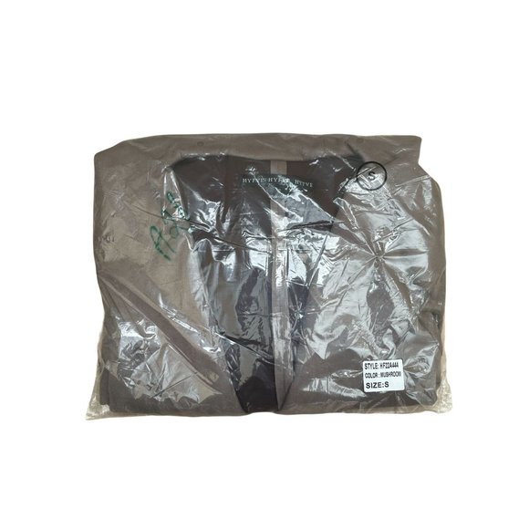 HYFVE WOMENS MUSHROOM/BEIGE LONG SLEEVE FAUX SUEDE JACKET W/HOOD W/POCKETS - - Picture 7 of 10